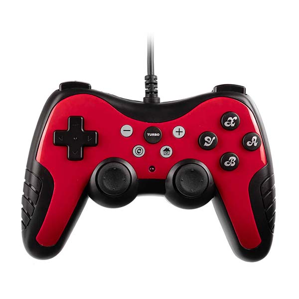 Switch用 USBコントローラPro Lite(レッド)