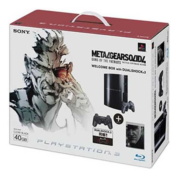 PlayStation3 METAL GEAR SOLID4 GUNS OF THE PATRIOTS WELCOME BOX with DUALSHOCK3 40GB クリアブラック (同梱版)