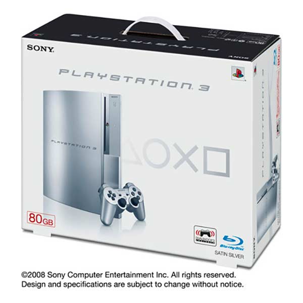 PlayStation3 HDD 80GB CECH-L00SS サテン・シルバー