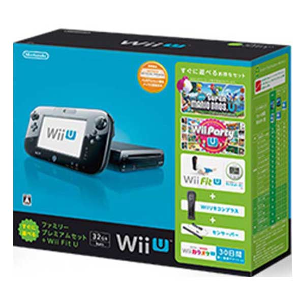 Wii U すぐに遊べるファミリープレミアムセット+Wii Fit U (クロ) (限定同梱版)