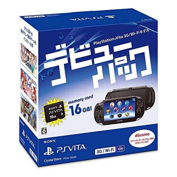 PlayStation Vita デビューパック 3G/Wi-Fiモデル クリスタル・ブラック (付属品の付属は無し)